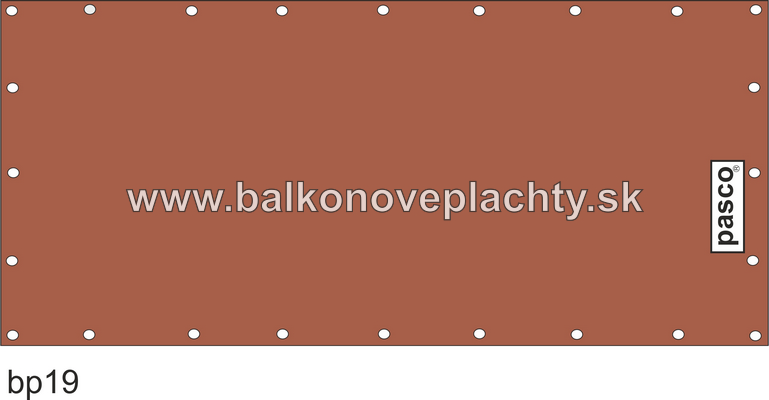 Balkónova plachta Basic Pasco 19
