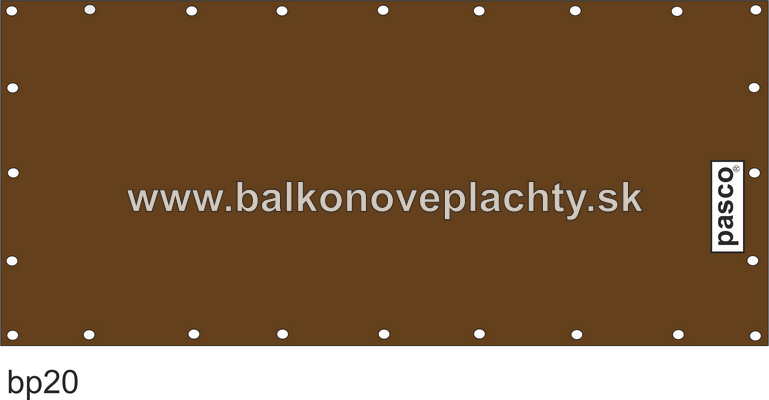 Balkónova plachta Basic Pasco 20